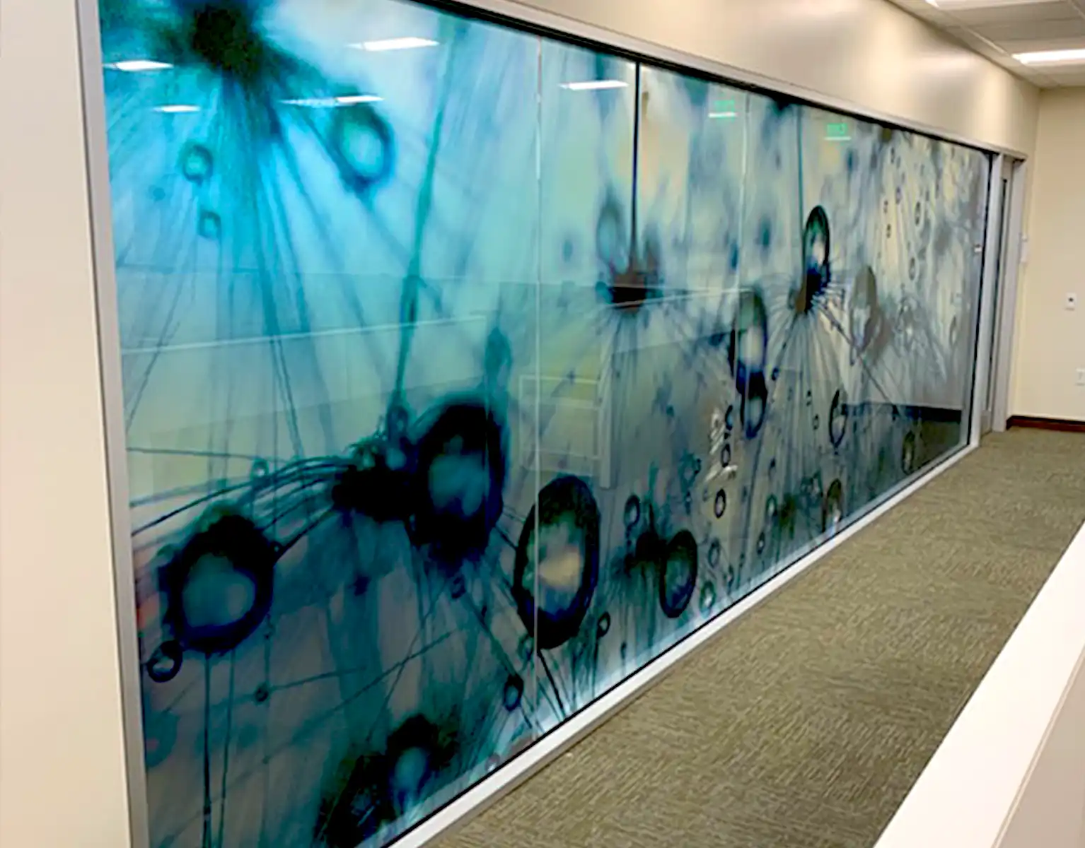 Architectural finishes and branded office graphics